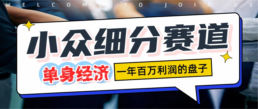 单身经济赛道,一天1000+副业网-副业赚钱-互联网创业-资源整合99副业网