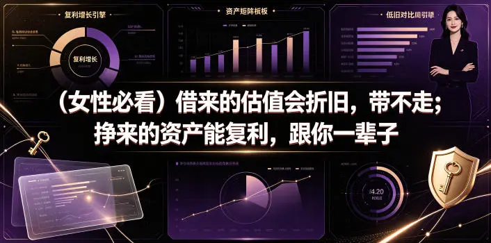 付费文章：（女性必看）借来的估值会折旧，带不走；挣来的资产能复利，跟你一辈子副业网-副业赚钱-互联网创业-资源整合99副业网